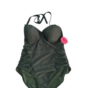 Apollo Swim Black One-Piece Swimsuit